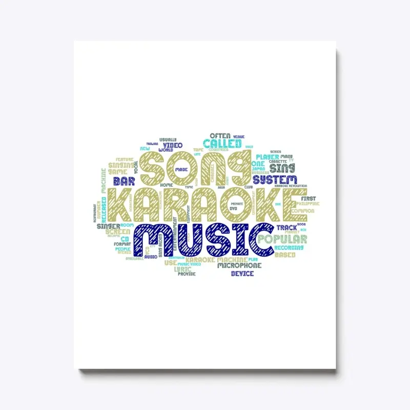 Karaoke Cloud Wall Art